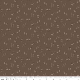 Handmade Placemat Or Table Runner Let's Get Lost in the Woods Tracks Brown