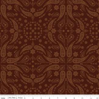 Handmade Placemat Or Table Runner Back of the Chutes Bandana Chestnut