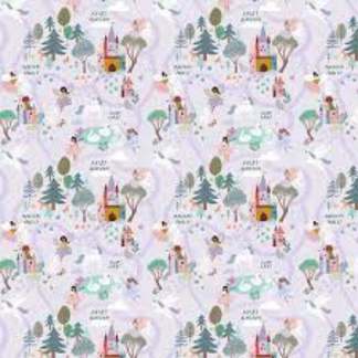 Make a Little Magic- Fairy Kingdom Thistle Cotton Fabric