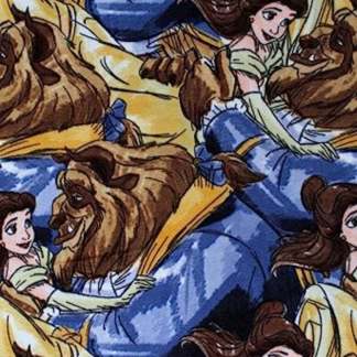 Princess Belle Beauty and The Beast Fleece Fabric