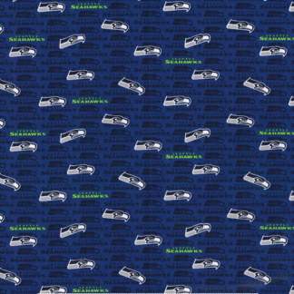 Handmade Valance or Curtain Panel Seahawks Mini