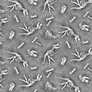 Handmade Placemat Or Table Runner Dinosaur Fossils Gray