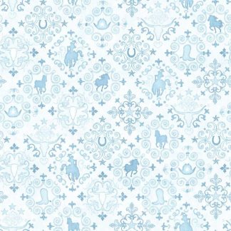 Running Wild Blue Bandanna Cotton Fabric