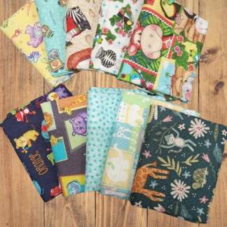 Assorted Nursery Safari Colorful Fabric - 1 lb Scrap Bundle