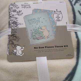 72" x 60" Winnie the Pooh Searching for the Sunshine No Sew Blanket Kit