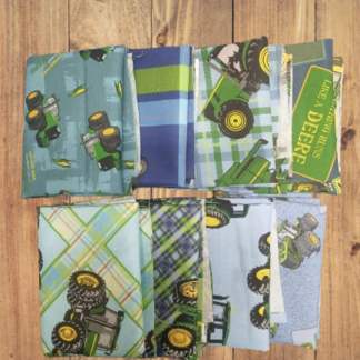 Assorted John Deere Blue Fabric - 1 lb Scrap Bundle