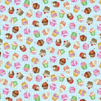 Delicious Cupcake Cotton Fabric