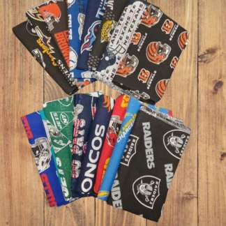Assorted AFC NFL Cotton Fabric - 1 lb Scrap Bundle