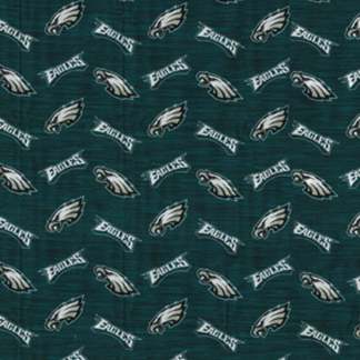 Philadelphia Eagles Heather Cotton Fabric