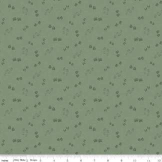 Handmade Valance or Curtain Panel Let's Get Lost in the Woods Tracks Sage