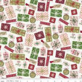 Christmas Village Presents Cotton Fabric