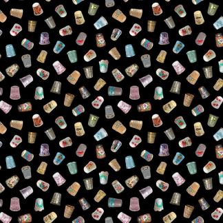 Vintage Thimbles Cotton Fabric