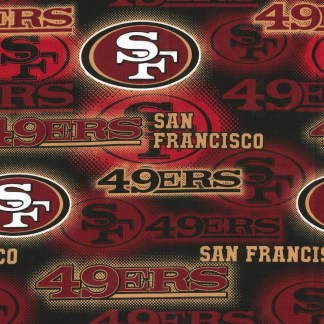 San Francisco 49ers Dots 45" Wide Cotton Fabric