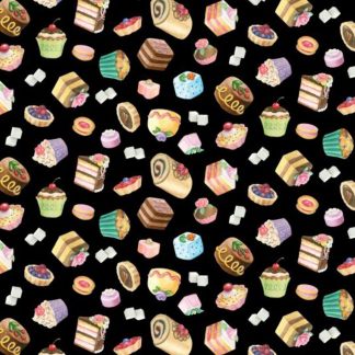 Handmade Placemat Or Table Runner Fancy Tea Black