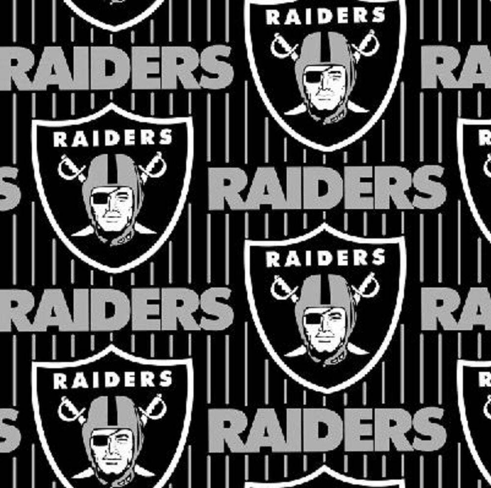 Las Vegas Raiders Stripe Fleece Fabric