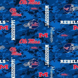 Mississippi Collage Fleece Fabric
