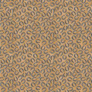 Yellowstone Tossed Horseshoes Cotton Fabric