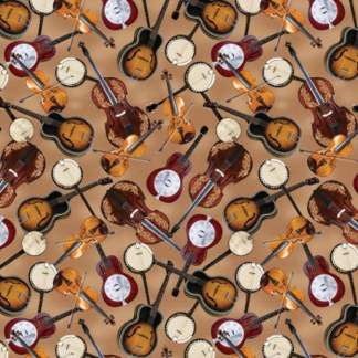 Yellowstone Country Music Cotton Fabric