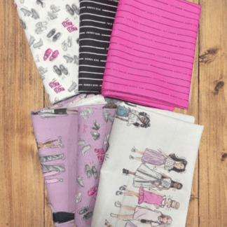 6 Fat Quarters - Assorted Barbie Girl Fat Quarter Bundle
