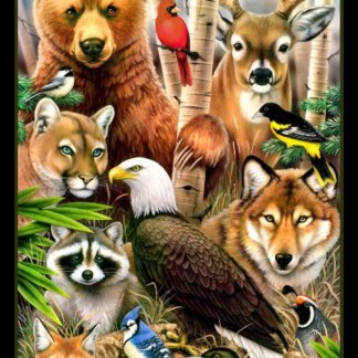 Wildlife Refuge 24" Wide Panel Fabric