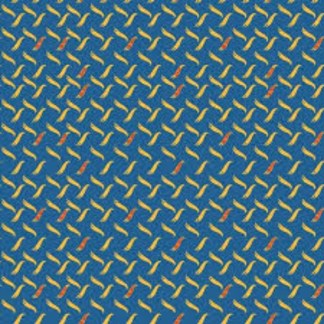 Hot Wheels Classic Metal Plate Blue Cotton Fabric