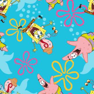 Spongebob & Friends Cotton Fabric