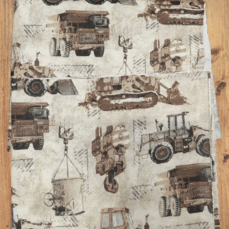 Construction Flannel 2 piece 16" x 20" Fabric Precut