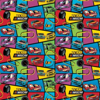 Team Nascar Dynamic Racers Cotton Fabric