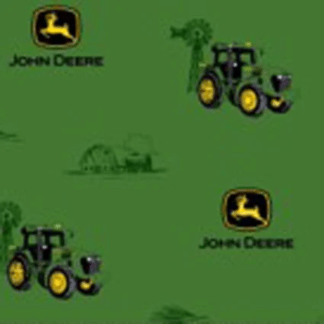 John Deere Barn Cotton Fabric