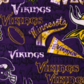 Minnesota Vikings Retro Fleece Fabric