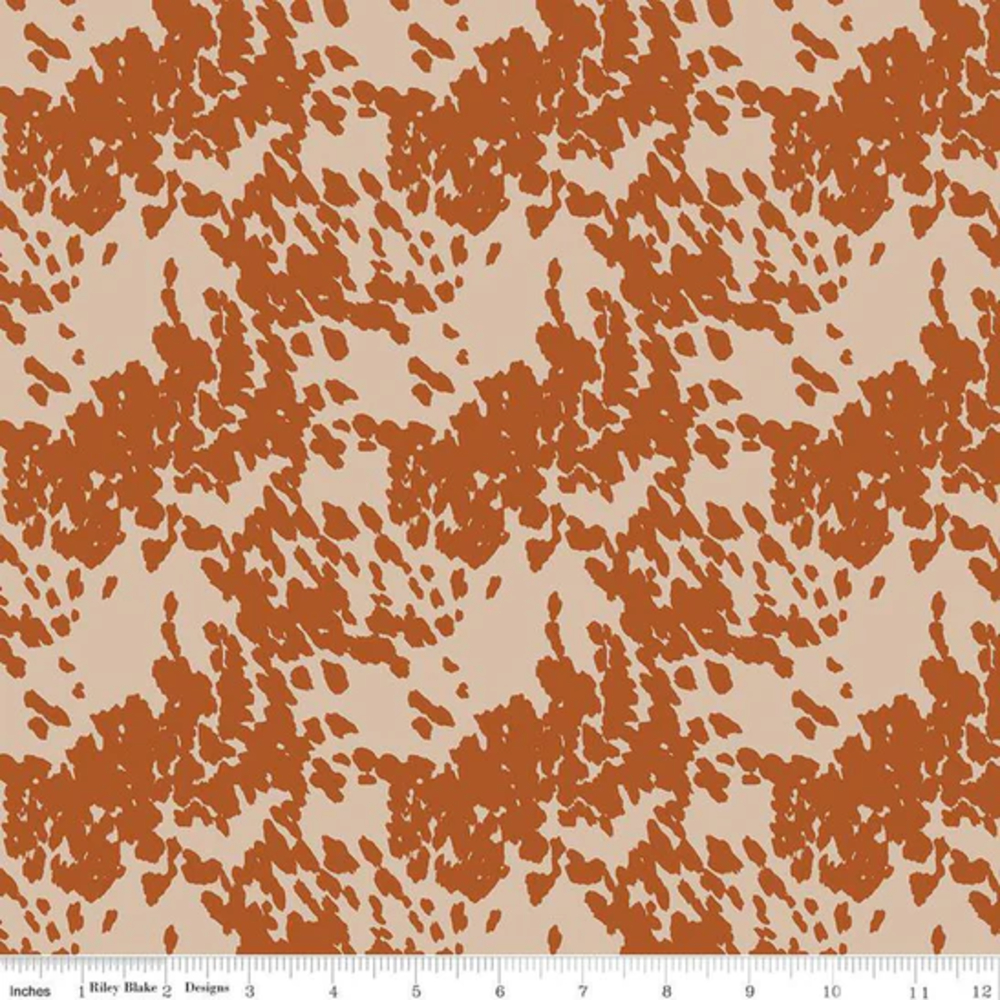 John Wayne Courage Cowhide Sand Cotton Fabric