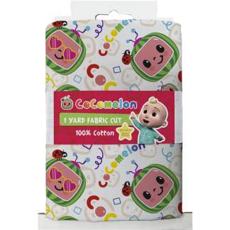CoComelon 44" x 1 Yard Cotton Confetti Precut Fabric, Multicolor