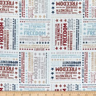 Riley Blake Designs Riley Blake John Wayne Americana Words Fabric
