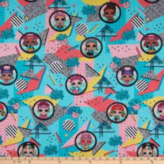 L.O.L. Surprise Totally Awesome Large Dolls Bright Cotton Fabric