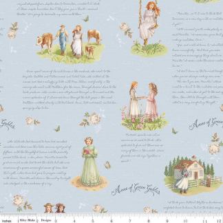 Anne of Green Gables Main Sky Cotton Fabric
