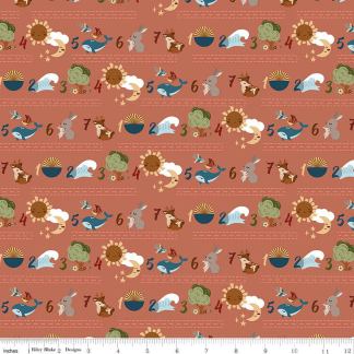 Created with Love Seven Days Clay Cotton Fabric