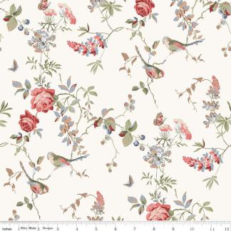 Anne of Green Gables Floral Cream Cotton Fabric