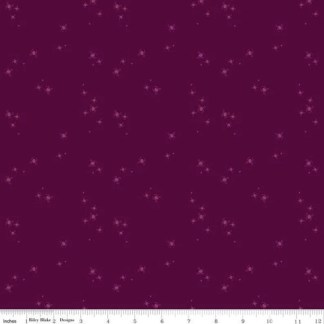 Little Witch Spider Dots Magenta Cotton Fabric