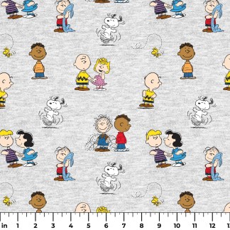 Peanuts Charlie Brown & Gang Classic Cotton Fabric
