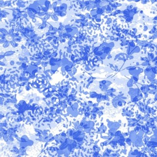 Butterfly Blues Cotton Fabric