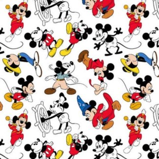 Disney Mickey Mouse Through the Years Cotton Fabric