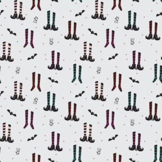 Little Witch Witches Socks Smoke Cotton Fabric