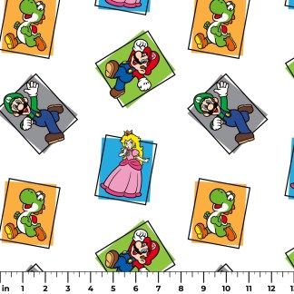 Arcade Squad - Nintendo Super Mario Cotton Fabric