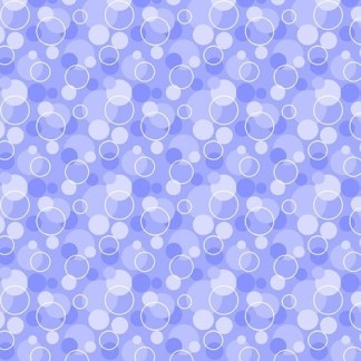 Periwinkle Bubbles Flannel Fabric