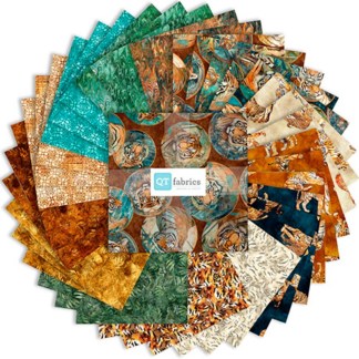 Eye of the Tiger 10 inch Squares 42 Piece Bundle