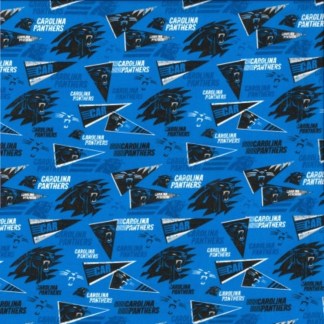 Carolina Panthers Retro NFL NFC South Cotton Fabric