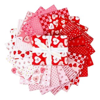 21 Fat Quarters - Assorted Sweetheart Valentine's Day Fat Quarter Bundle