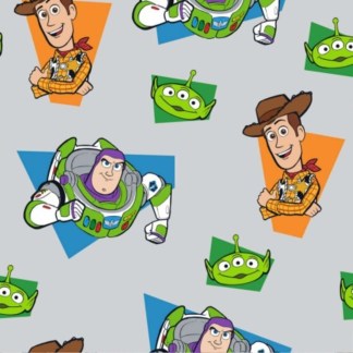 Toy Story Gray Fleece Fabric
