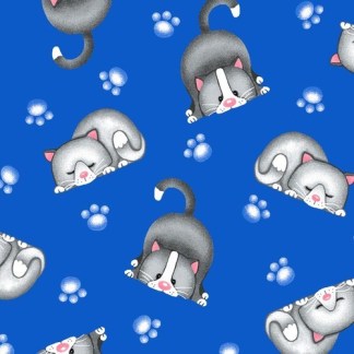 Cats Comfy Prints Flannel Fabric