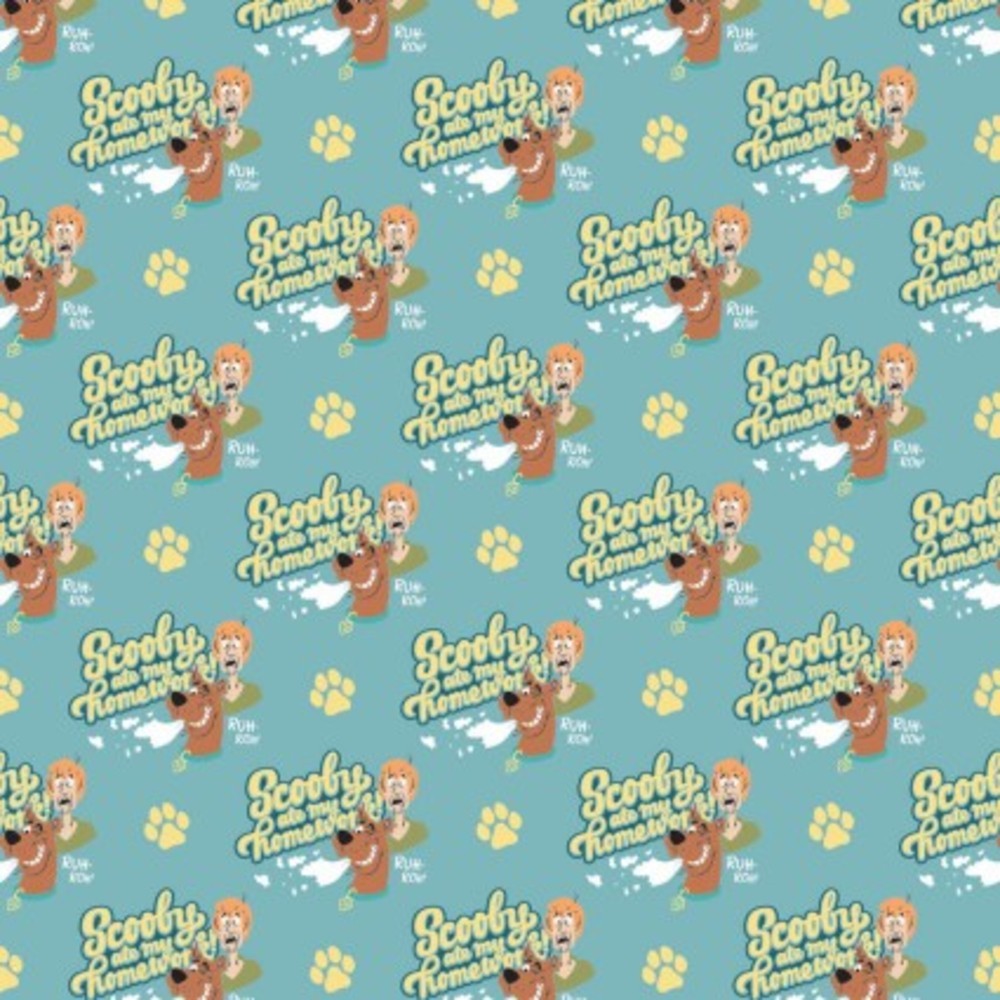 Scooby-Doo School Spirit Homework Cotton Fabric